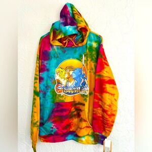 MENS THUNDERCATS LOGO RAINBOW SWIRL HOODIE MV SPORT SIZE XL RARE NEW WITH TAG